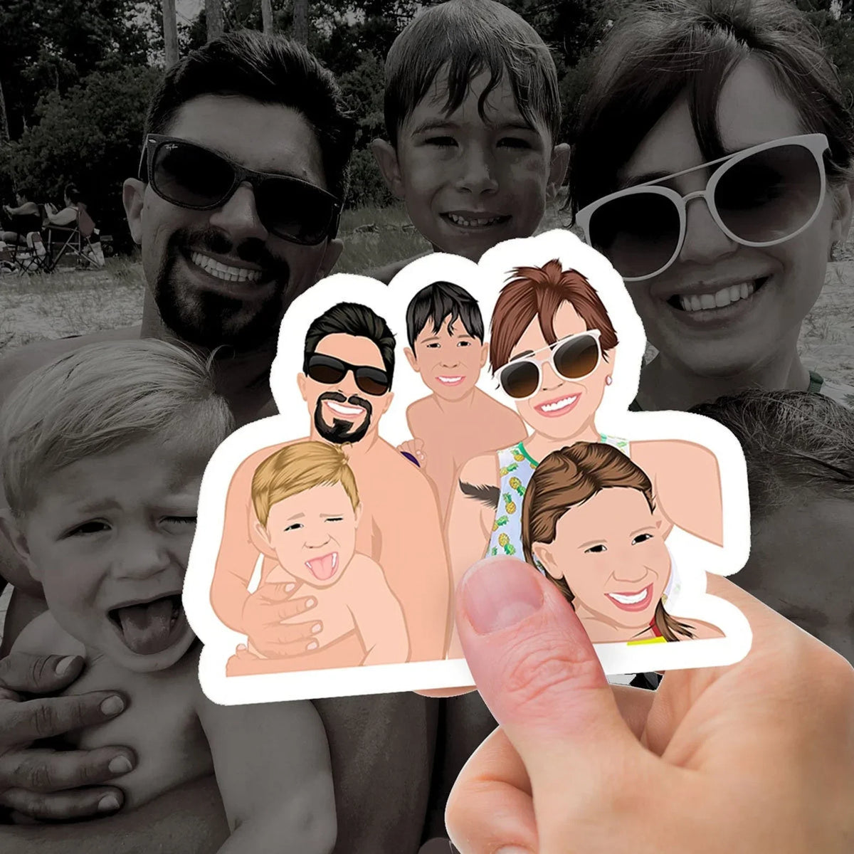 Turn Photos into Hand Drawn Stickers
