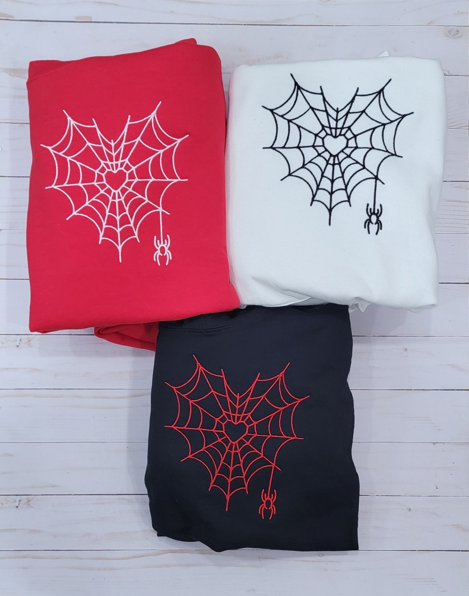 Heart Spider Hoodie and Sweatshirt Personalized with Initials