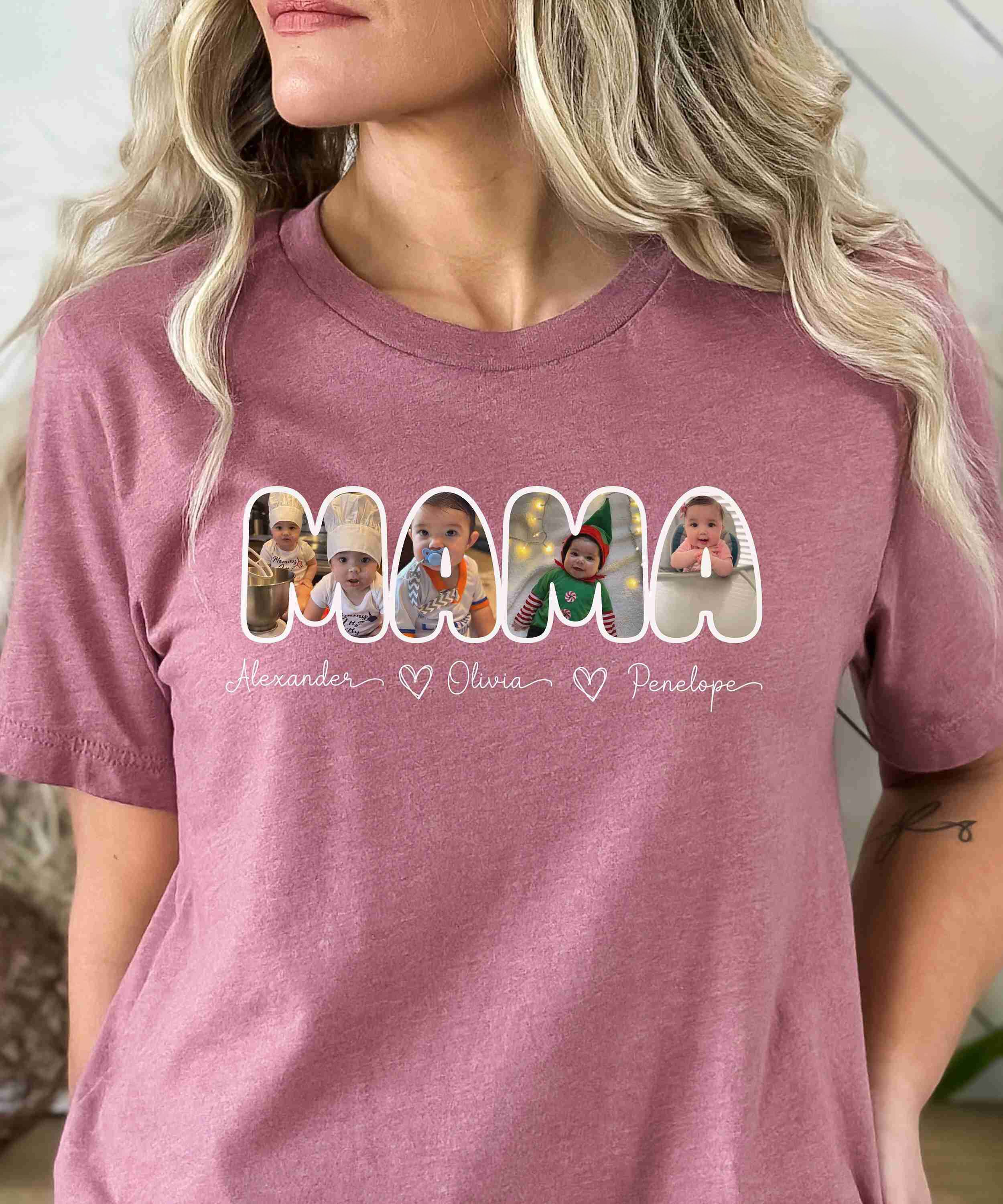 Personalized Photo Mama Shirt, Personalized Gift for Mom, Mother'd Day Gift