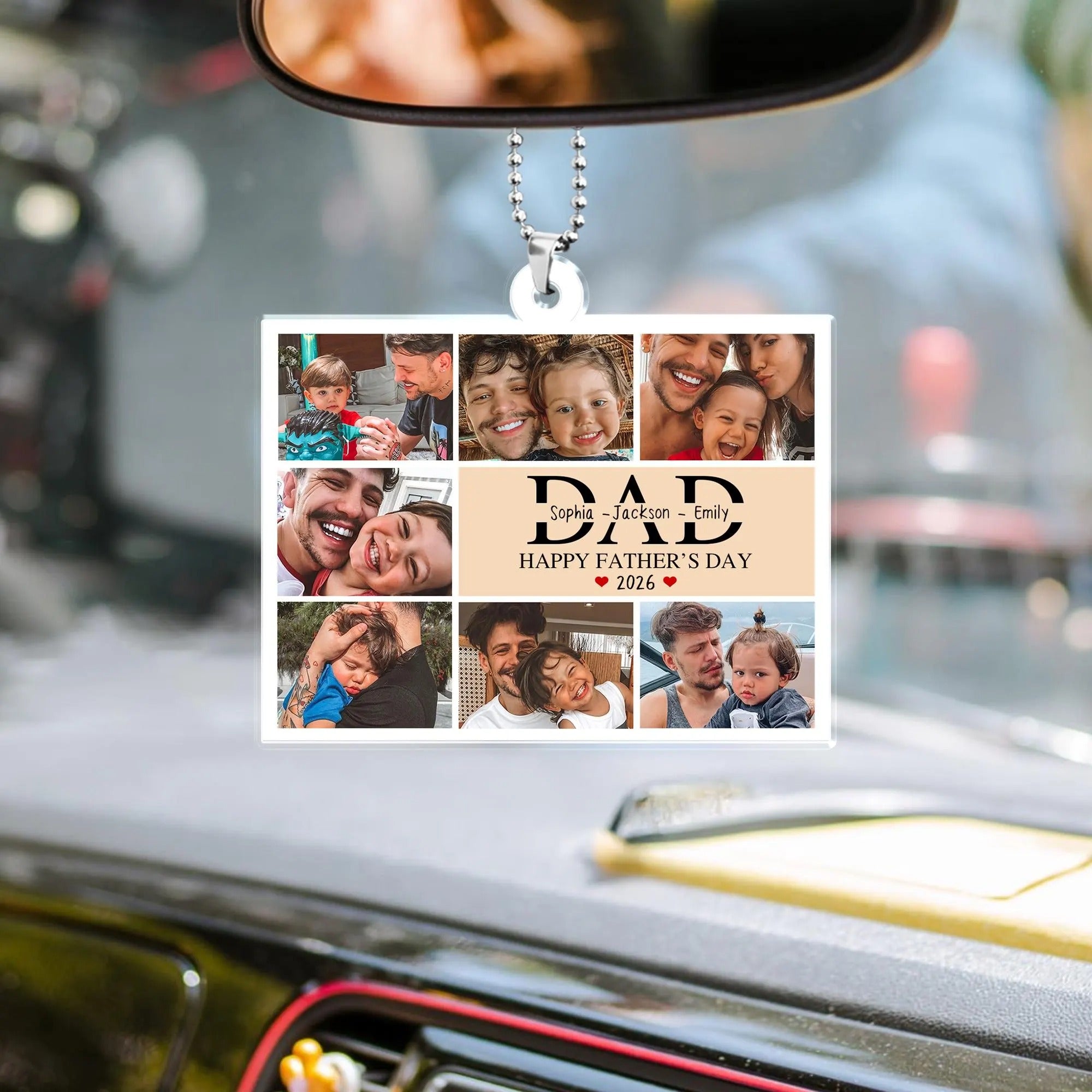 Personalized Dad Building Block Puzzle | Custom Kids Name & Photo Father's Day Keepsake Gift
