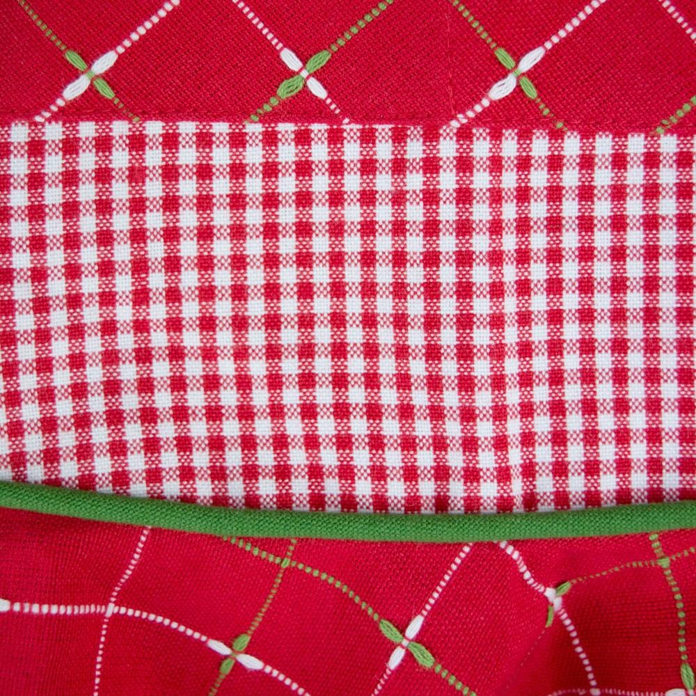 Merry Christmas Ruffle Apron– Adjustable Holiday Cooking Apron with Frilly Ruffles, Perfect Christmas Gift