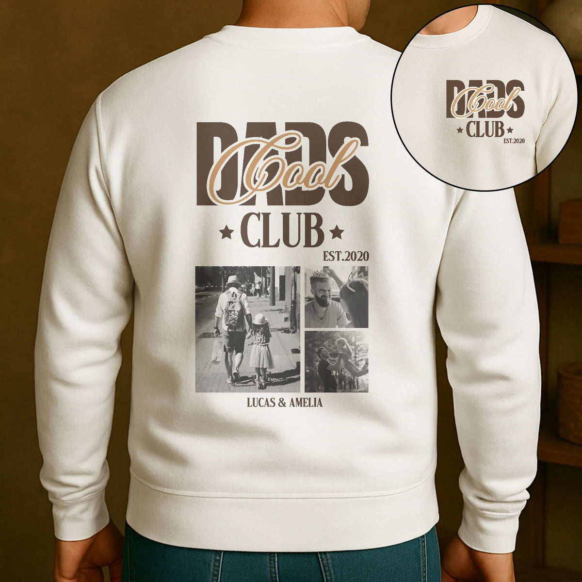 Cool Dad Club Custom Photo - Personalized Shirt-Father's Day Gift
