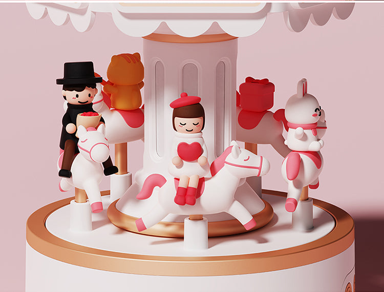 Christmas Carousel Bluetooth Speaker Music Box