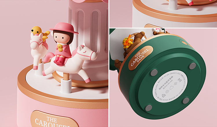 Christmas Carousel Bluetooth Speaker Music Box