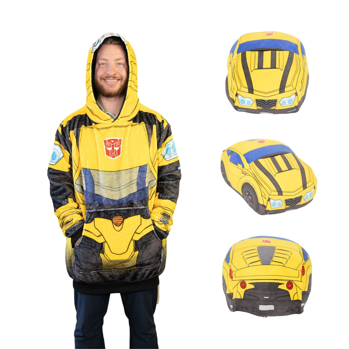 Transformers Bumble Bee Adult Snugible | Blanket Hoodie & Pillow