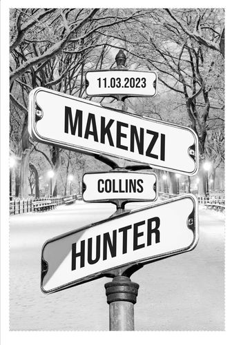 Personalized Canvas "Date of birth of children"