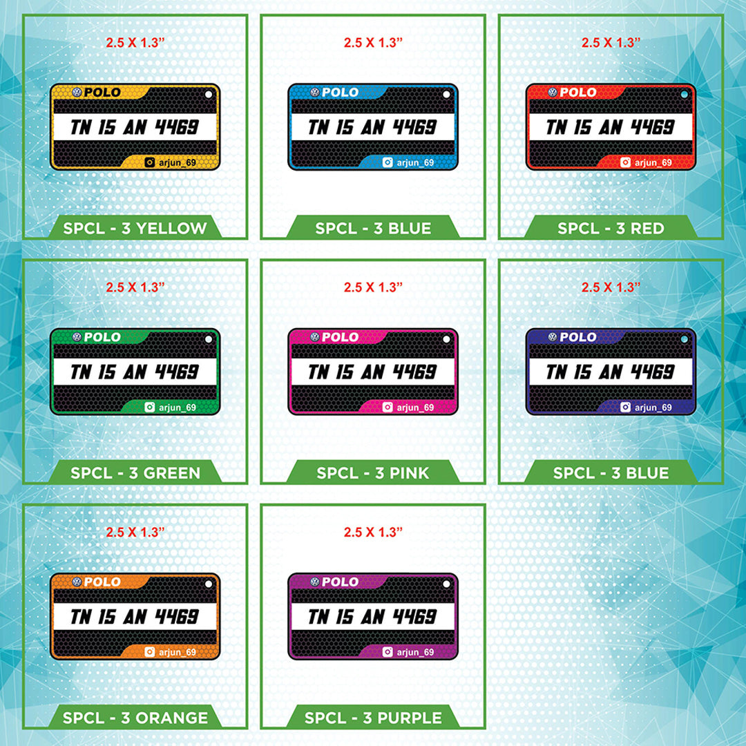 CARBON GEL NUMBER PLATE KEYCHAIN