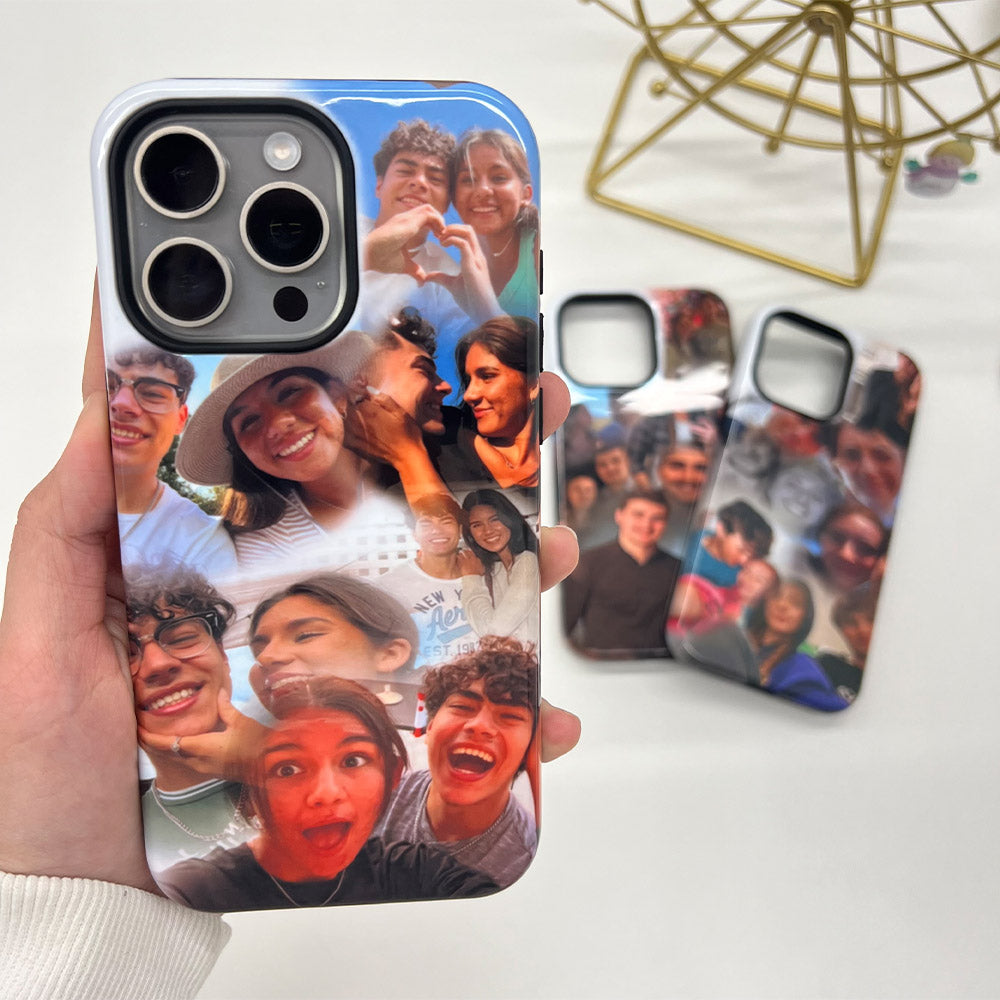 Couple Collage Case, Custom iPhone Case for Valentine's Day