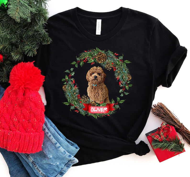 Custom Dog Cat Christmas Hoodie Sweatshirt , Dog Lover Hoodie, Christmas shirt, Pet Lover New Dog Owner , Gift for Pet, Dog Mom Hoodie
