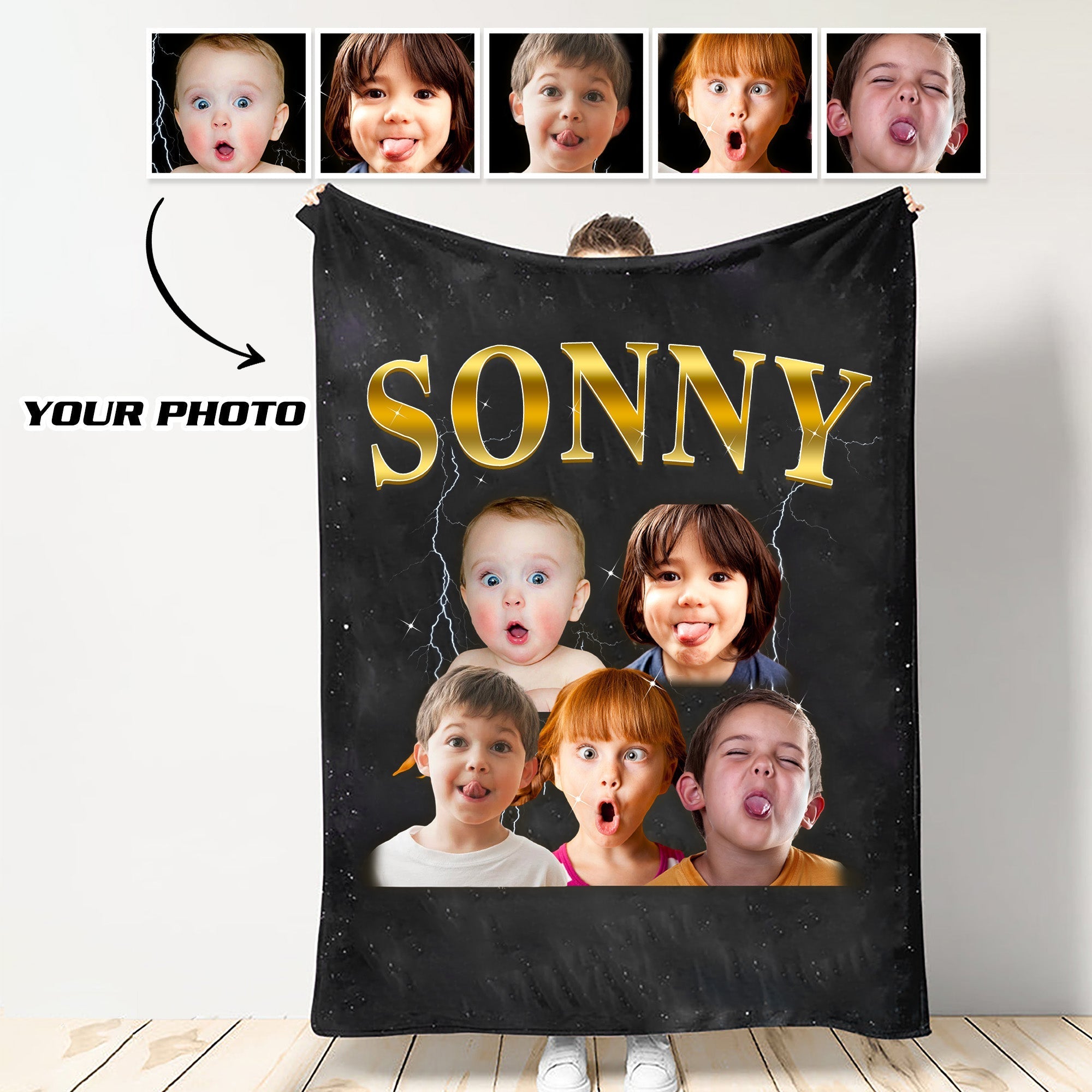 Photo Vintage Blanket For Family