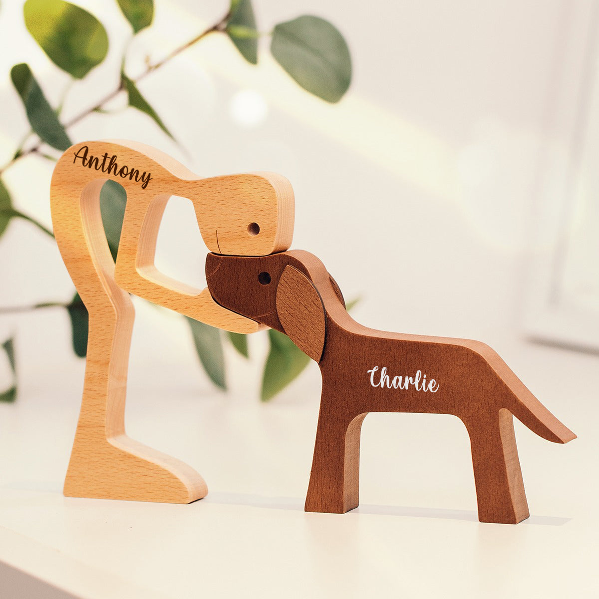 Personalized Custom Wooden Pet Carvings - The Love Between You And Your Pet