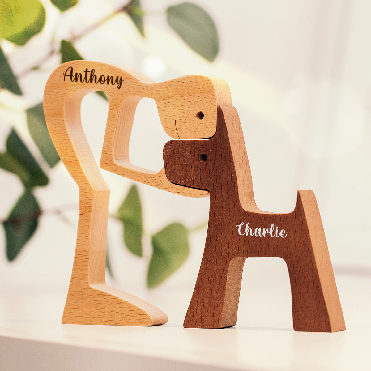 Personalized Custom Wooden Pet Carvings - The Love Between You And Your Pet