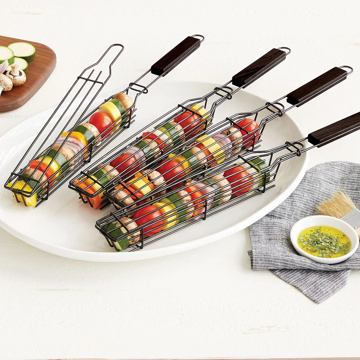 BBQ Kabob Grilling Baskets