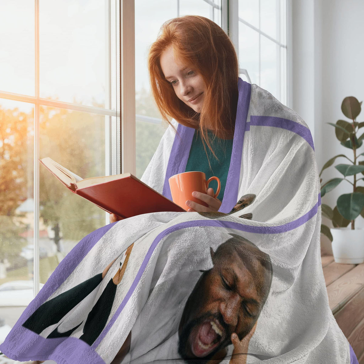 Custom Blanket with Photo, Funny Gifts for Boyfriend,Dad,Mom,Friends,New Year,Birthday