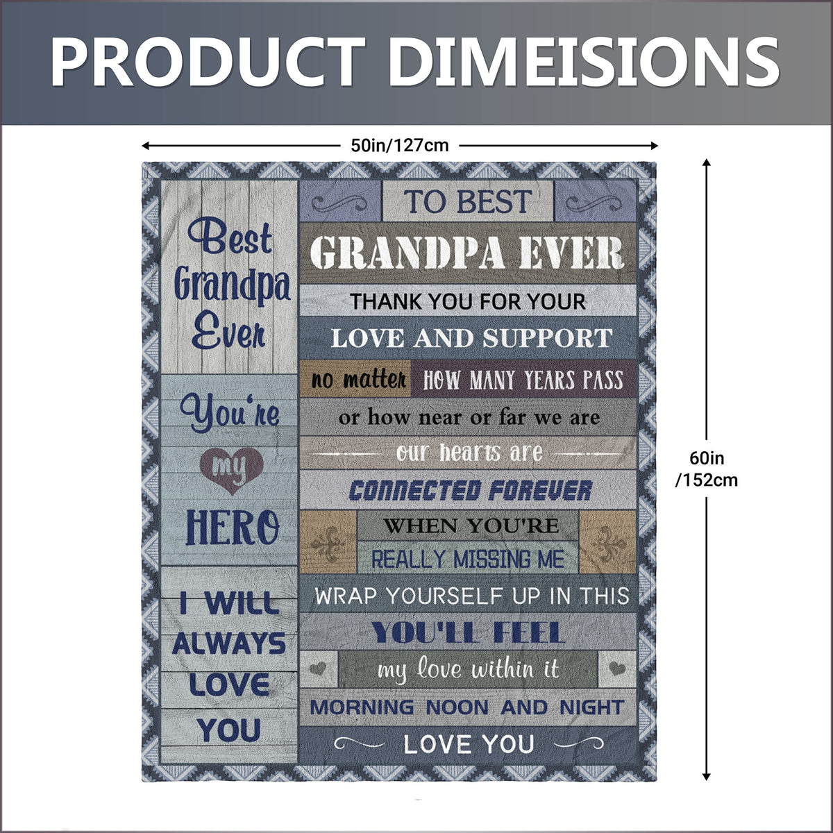 💖For Dad Blanket👨Gifts For Dad Grandpa, Dad Birthday Gift, To My Dad Blanket