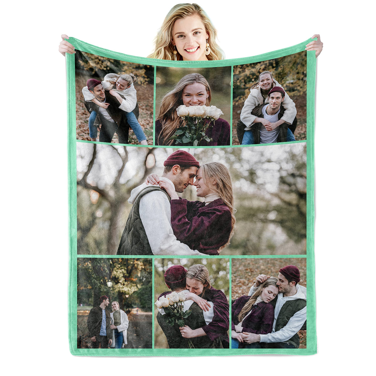 Custom Blanket with Photo, Funny Gifts for Boyfriend,Dad,Mom,Friends,New Year,Birthday
