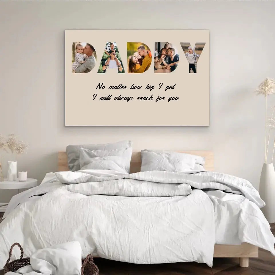 DAD Custom Photo Canvas Gift