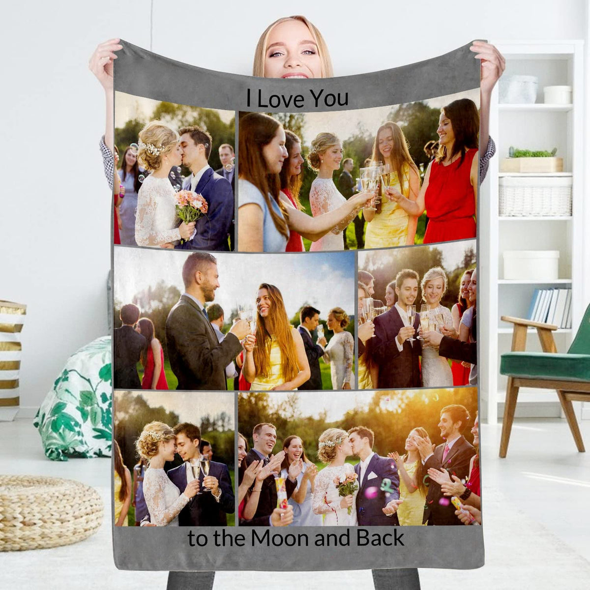 Custom Blanket with Photo, Funny Gifts for Boyfriend,Dad,Mom,Friends,New Year,Birthday