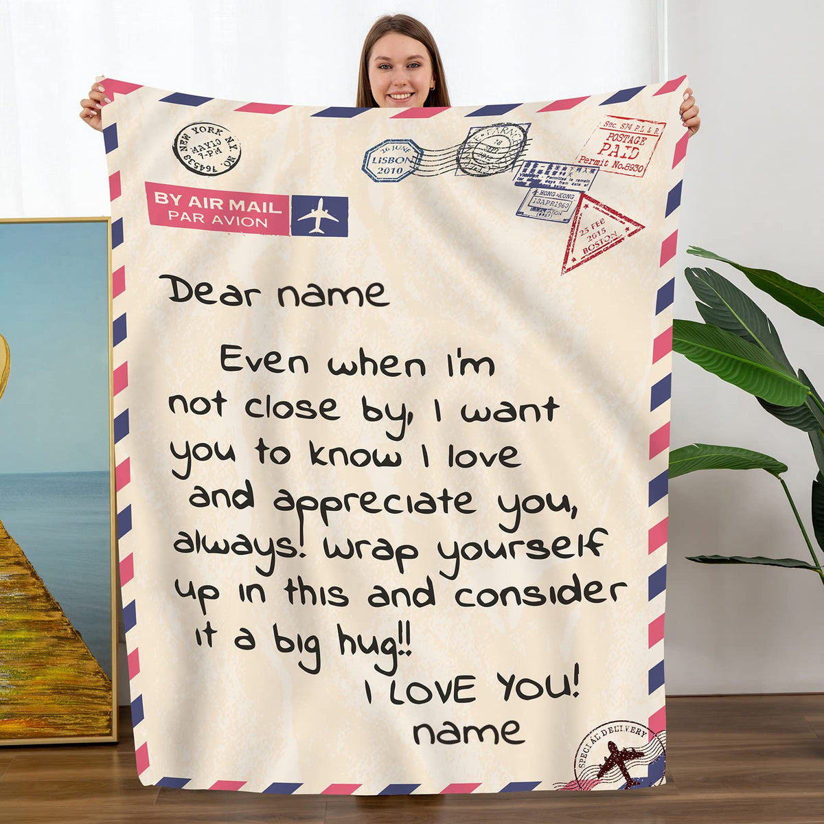 💖For Dad Blanket👨Custom Blanket Gifts From Daughter Or Son