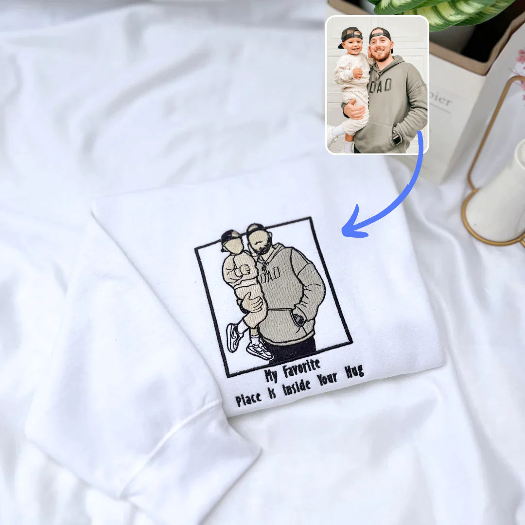 Personalized Photo Unique Embroidered Sweatshirt