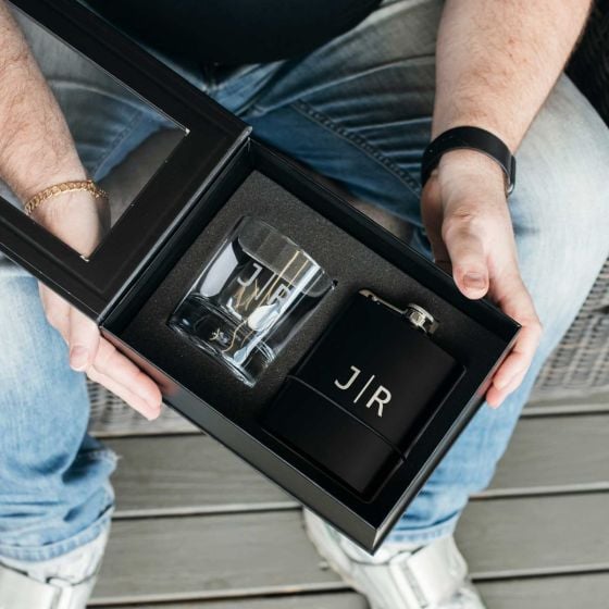 Gift Boxed Engraved Round Scotch