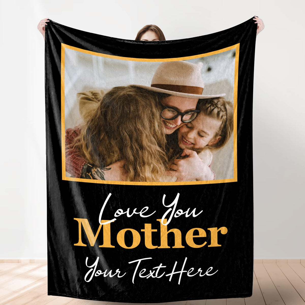 Custom Blanket with Photo, Funny Gifts for Boyfriend,Dad,Mom,Friends,New Year,Birthday