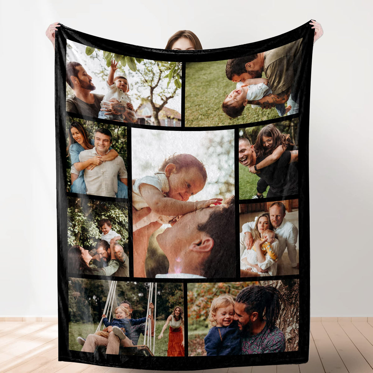 Custom Blanket with Photo, Funny Gifts for Boyfriend,Dad,Mom,Friends,New Year,Birthday