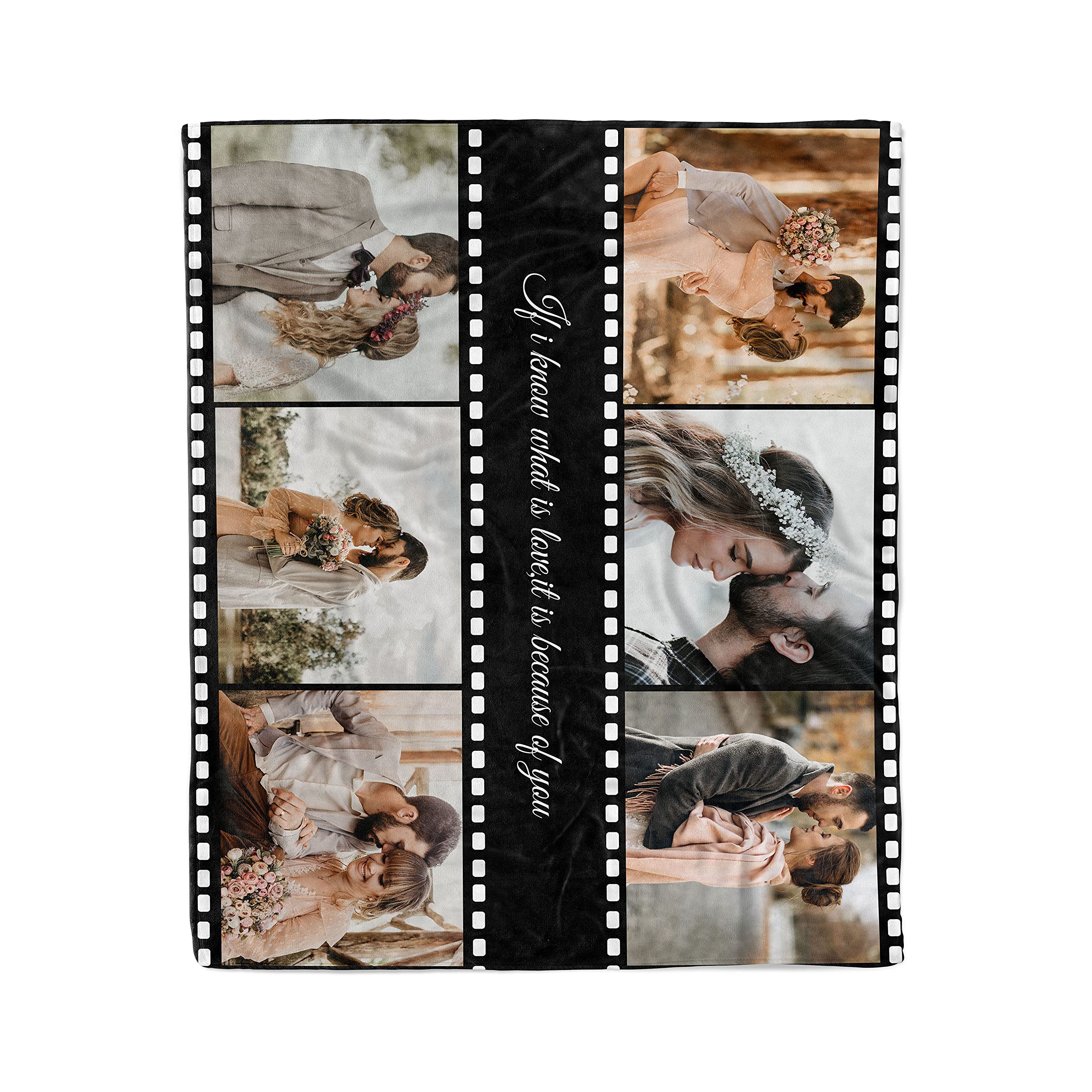 Custom Blanket with Photo, Funny Gifts for Boyfriend,Dad,Mom,Friends,New Year,Birthday