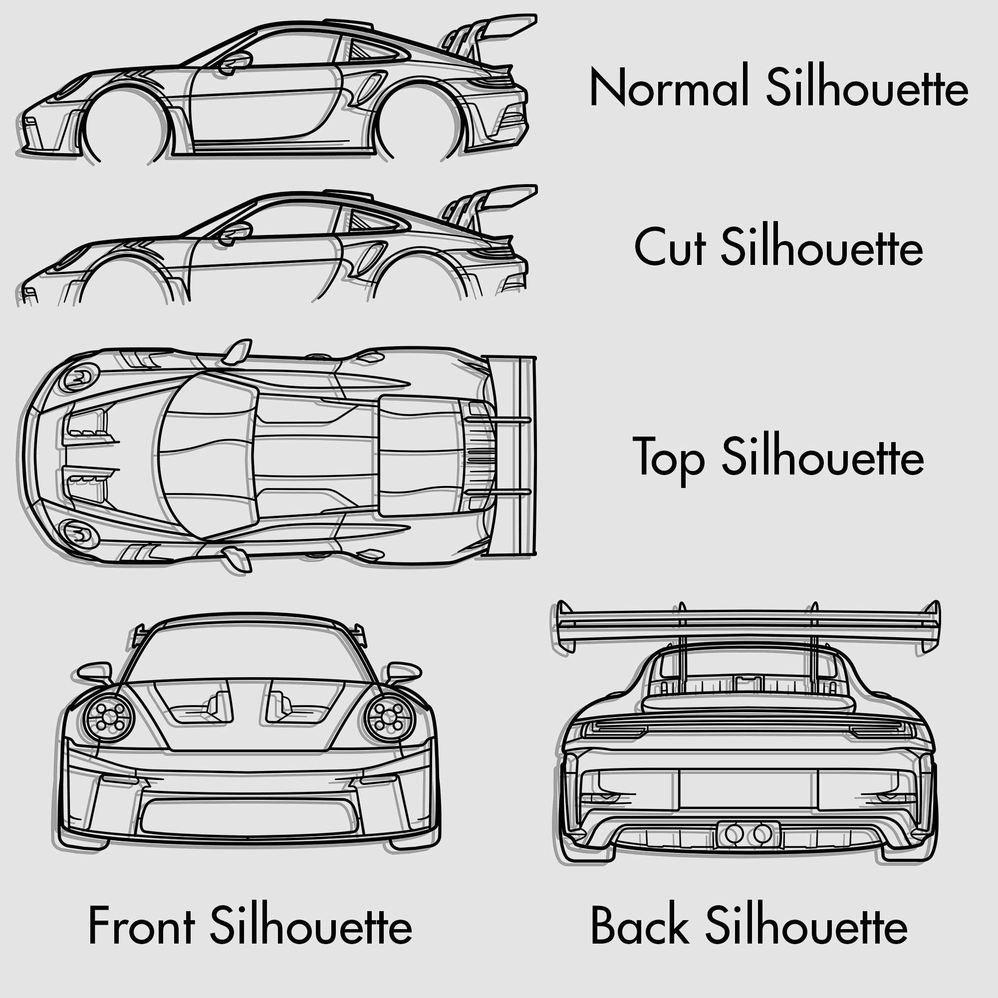 Your Custom Metal Car Silhouette