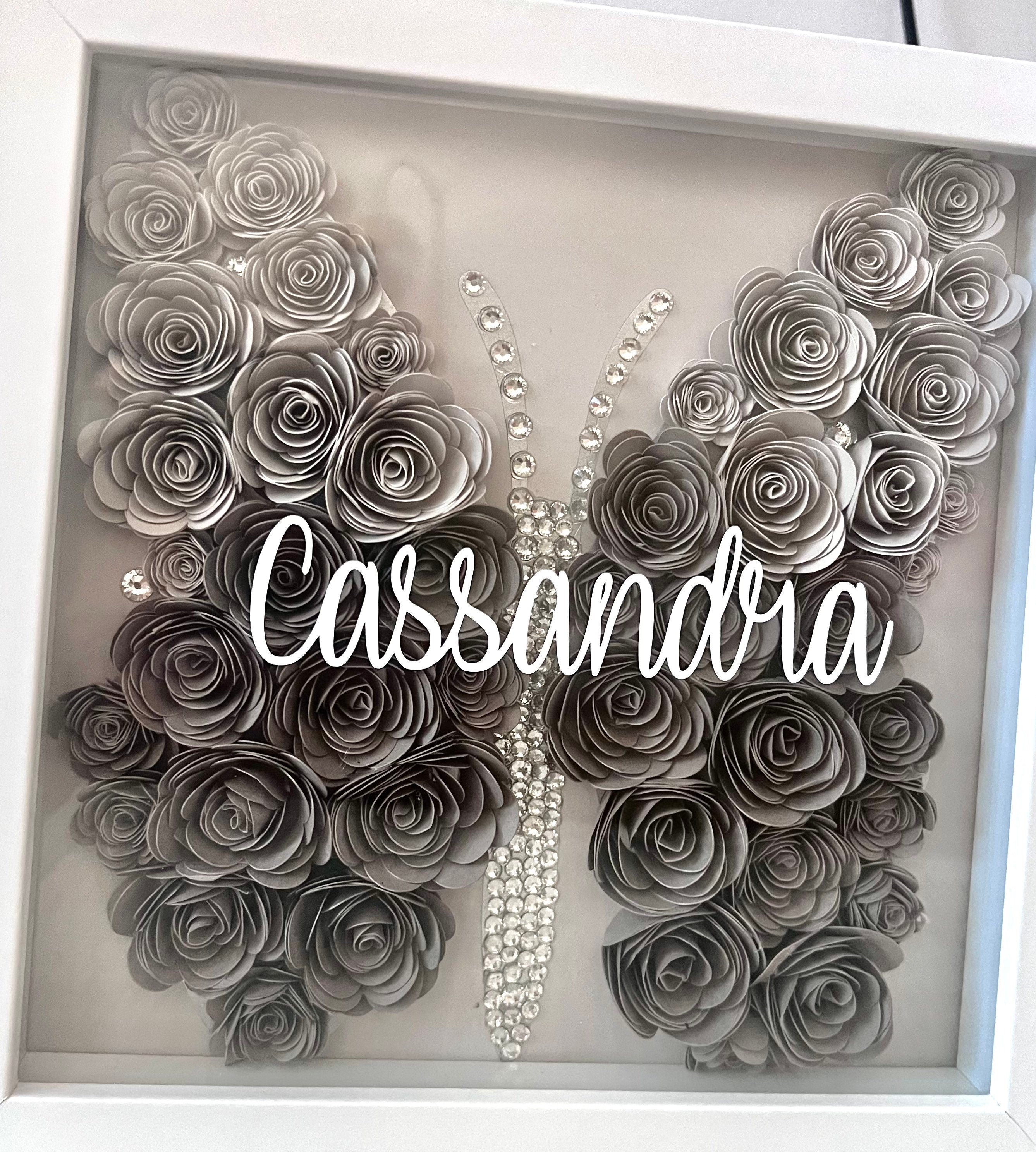 Valentine's Day |Butterfly Flower Box | Shadow Box | Butterfly Rose Box | Paper Flower Shadow Box