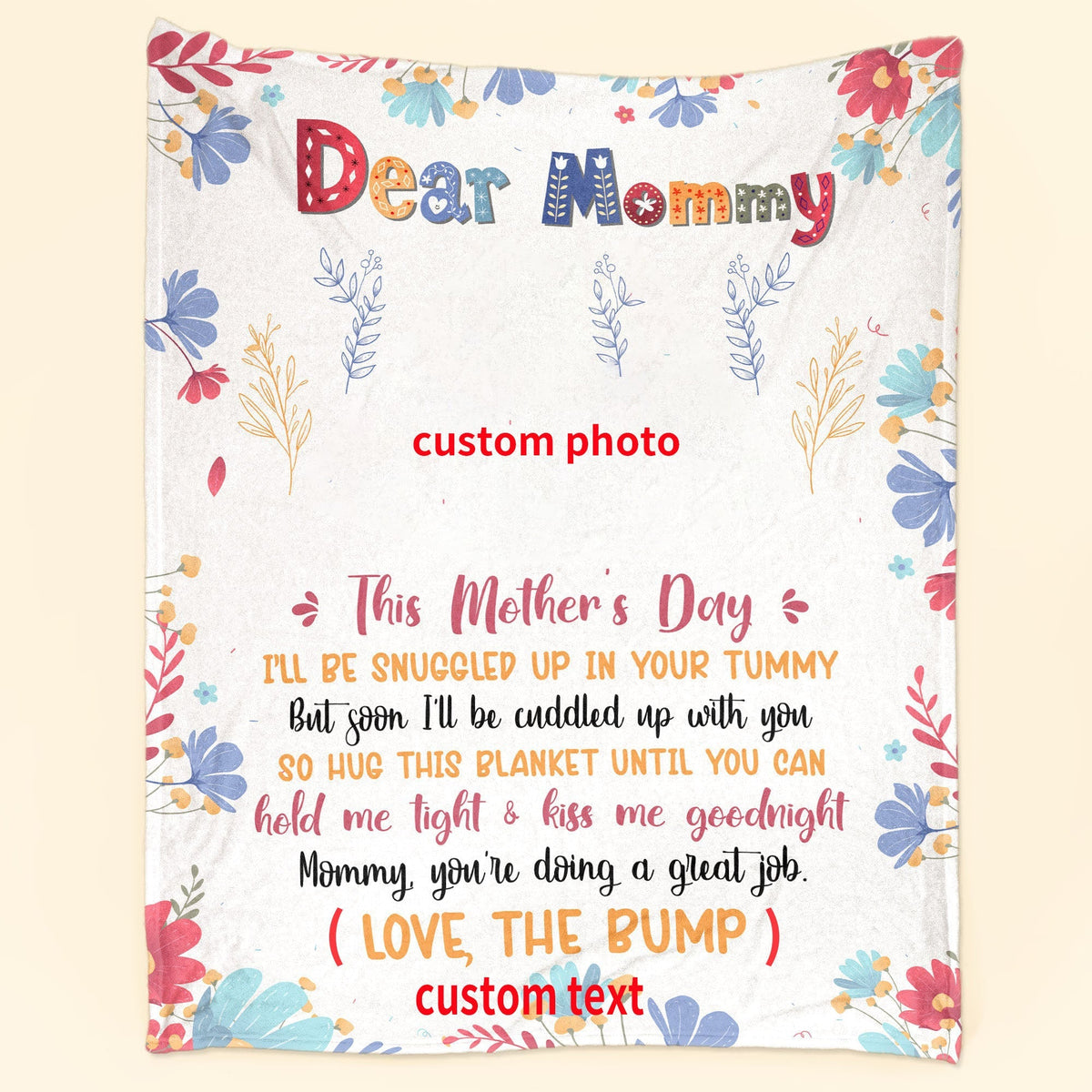 💖For Mom Blanket👩Mommy, You're Doing A Great Job - Personalized Blanket - Loving, Birthday Gift For First Mom