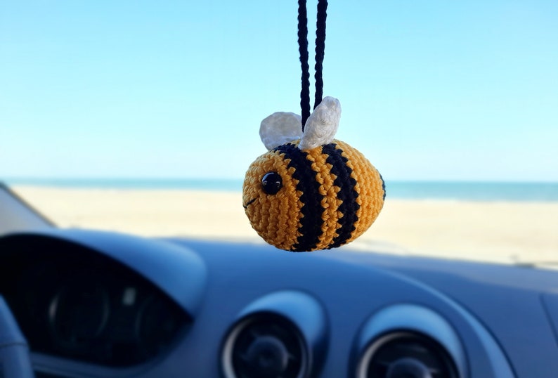 BUMBLEBEE Car Accessories For Women, Car Decor, Car Charm, Rear View Mirror, Car Hanging Accessory, Spring Decor, Car Ornament