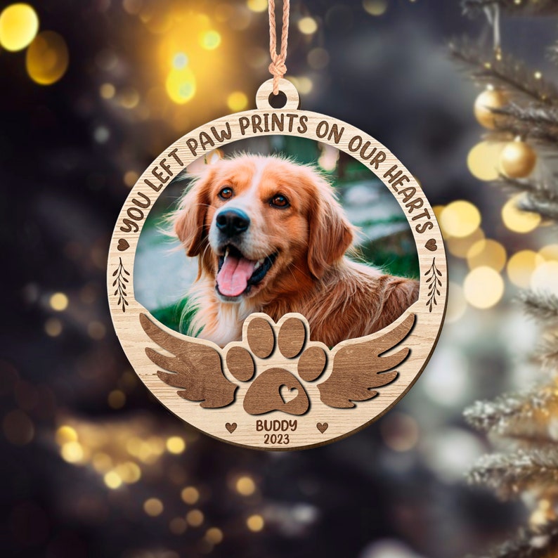 Custom Dog Photo Ornament