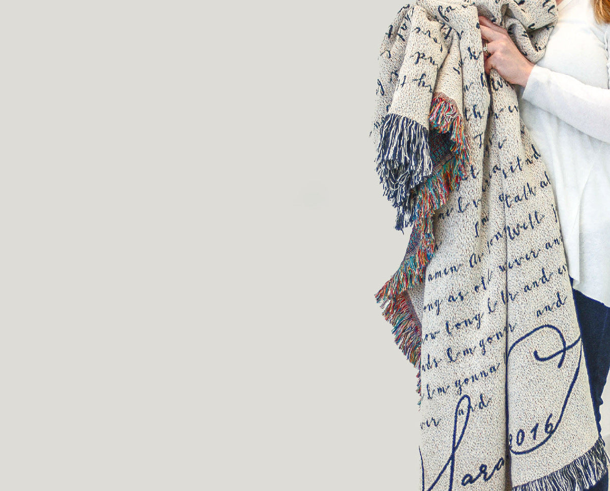 Bicentennial Custom Lyrics Blanket