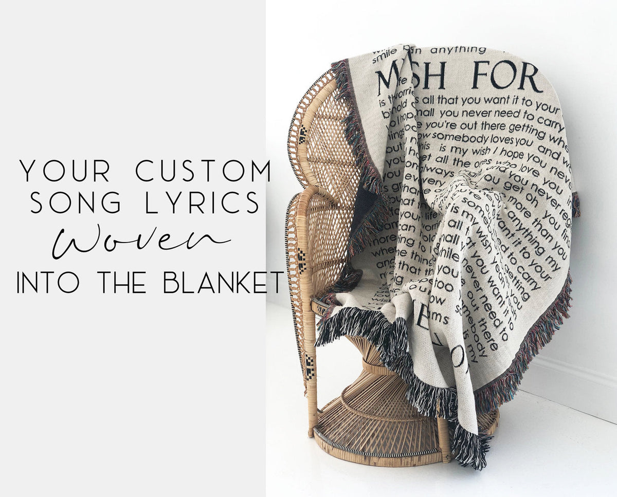 Bicentennial Custom Lyrics Blanket