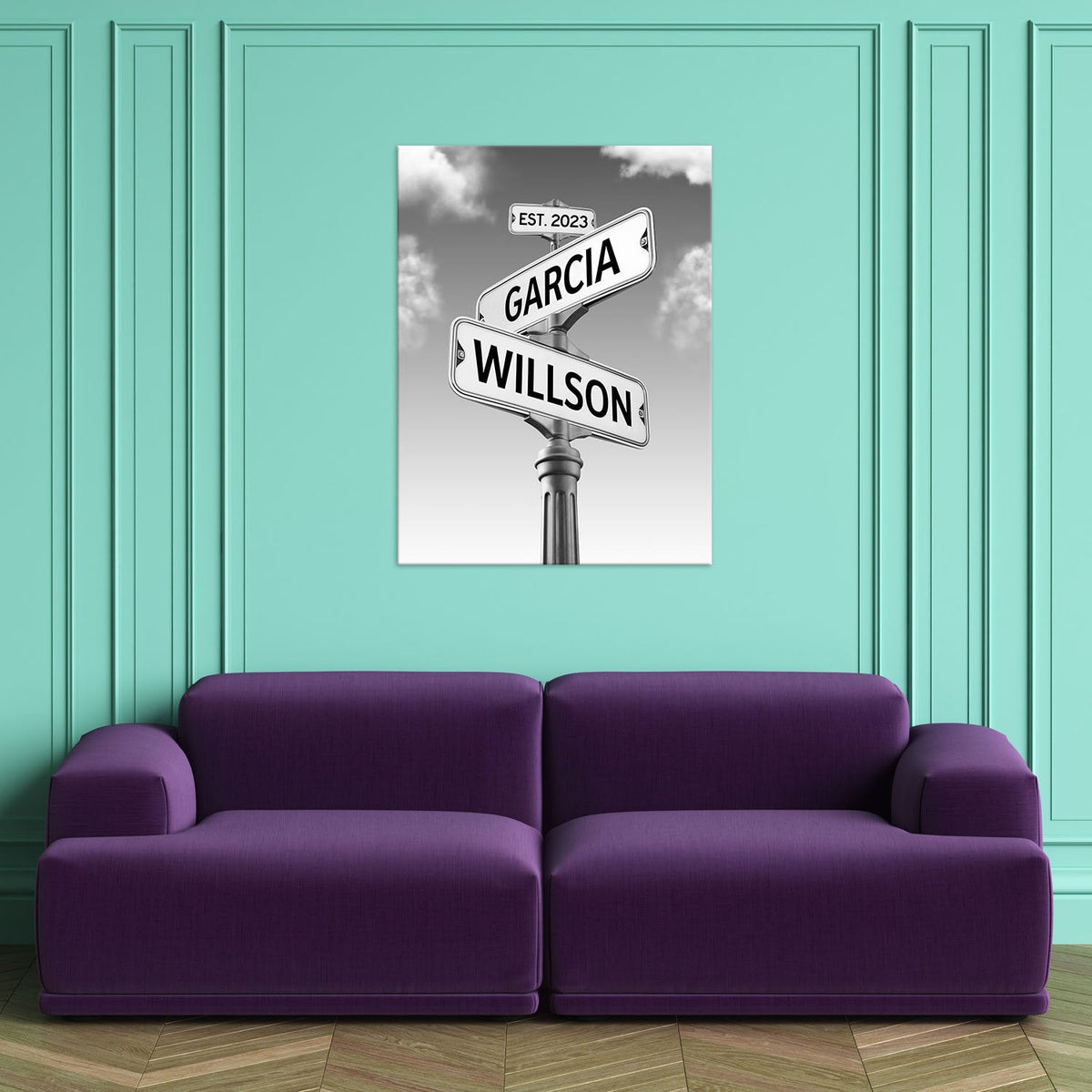 💞Personalized Canvas Vintage Street Sign For Couples