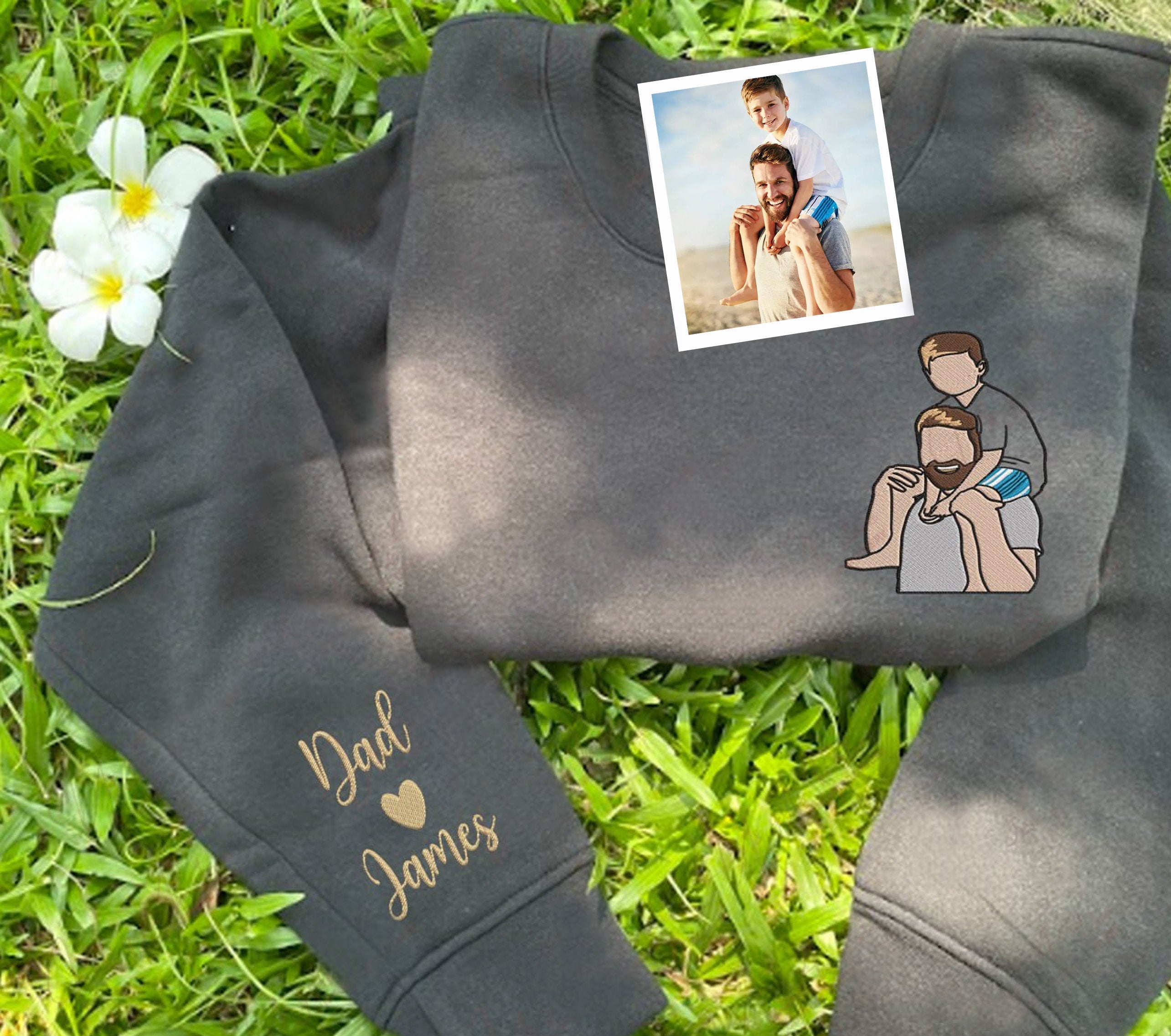 Customized Picture Embroidered Sweatshirt