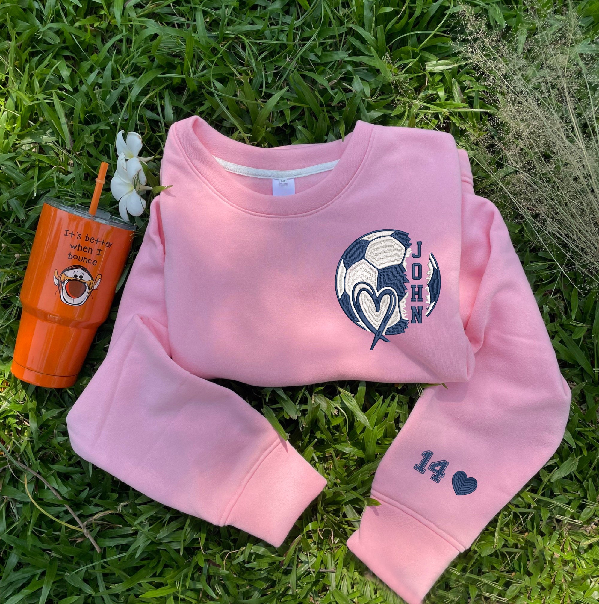 Customized Football Embroidered Sports Sweatshirt