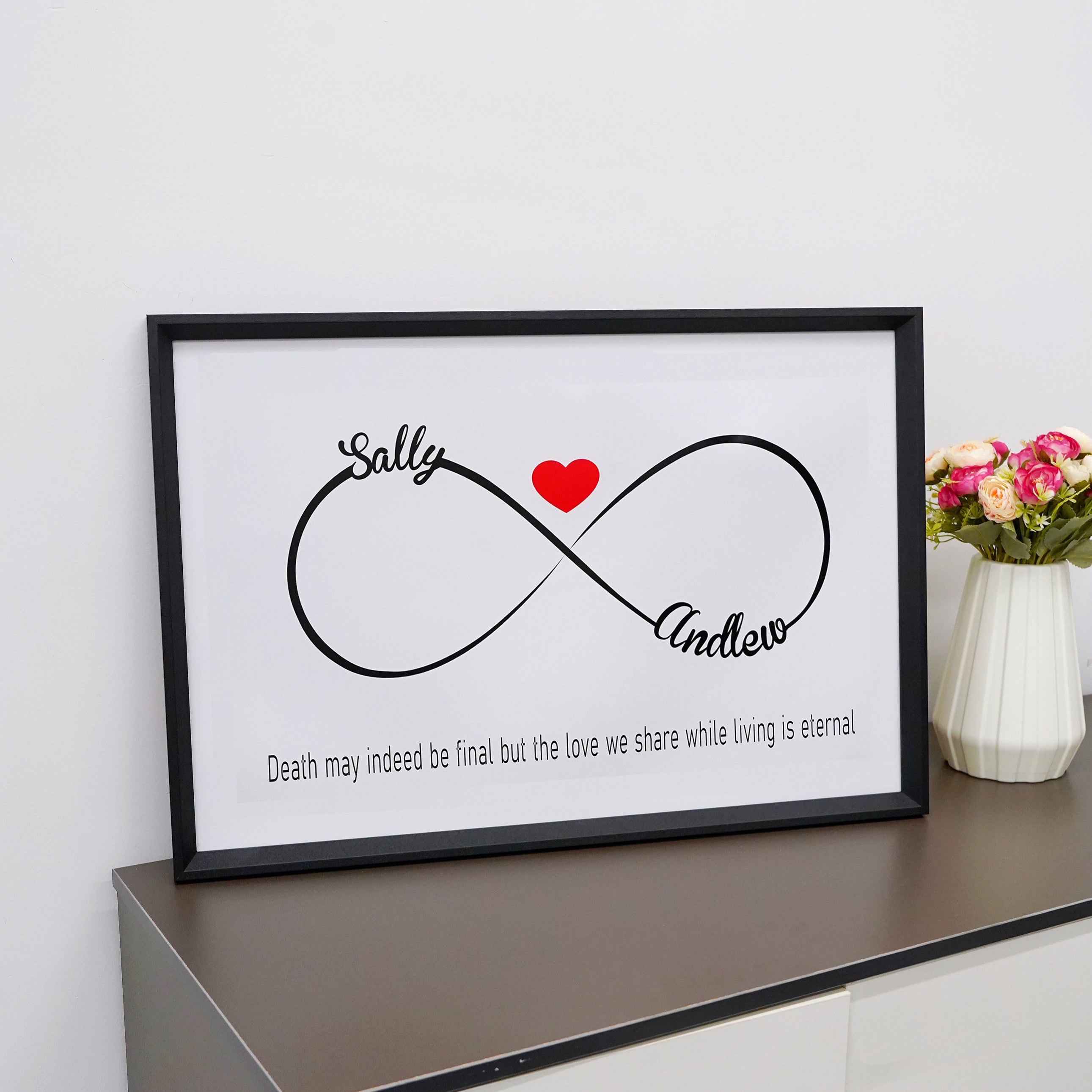 Meaningful Valentines Day Gift For Lover-Custom Infinity Symbol Patterns-Names