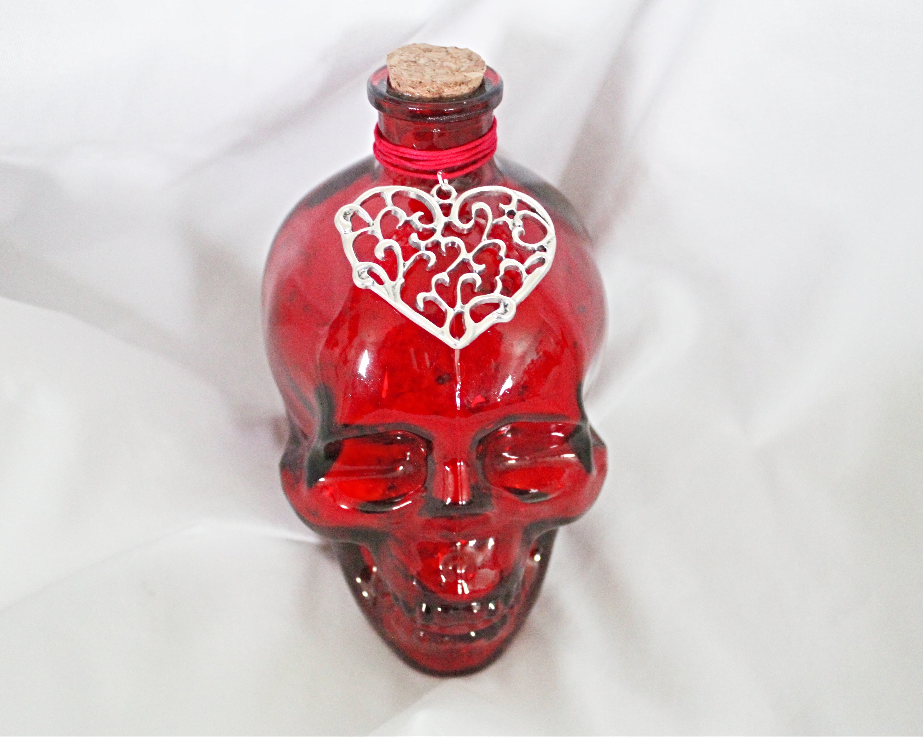Heart Skull Potion Bottle Bath Salts