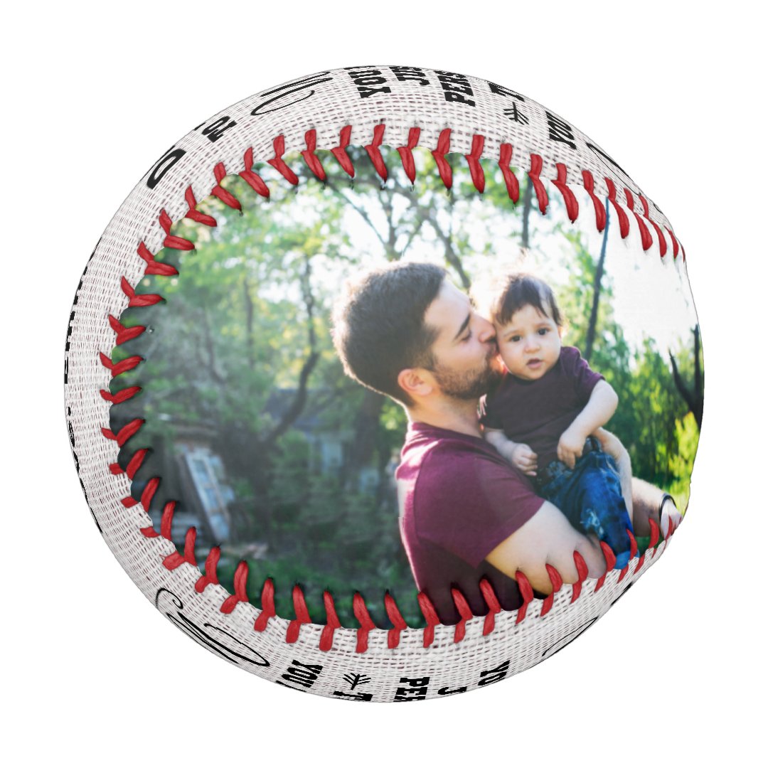 To Me You Are The World Custom Dad 2 Photo Collage Baseball