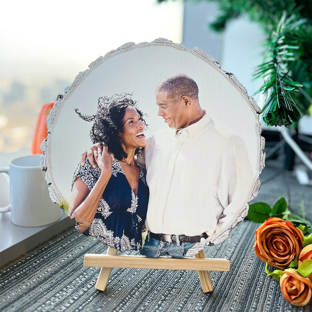 50%OFF ⭐️Custom Photo on Wood Valentine's Day Anniversary Gift