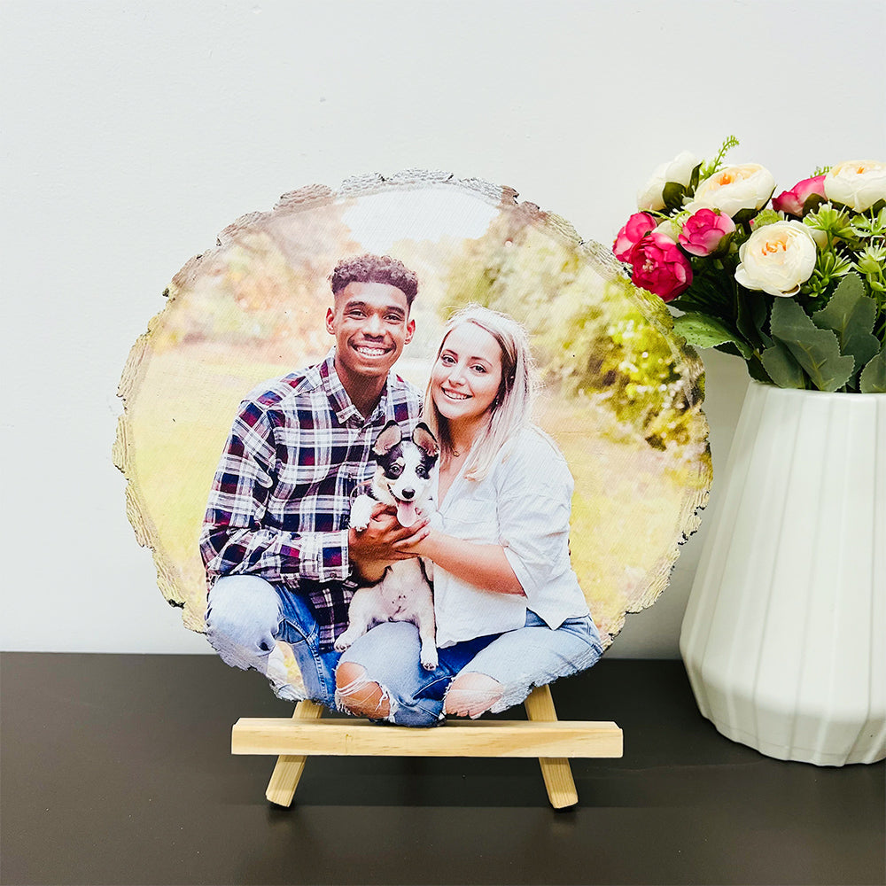 50%OFF ⭐️Custom Photo on Wood Valentine's Day Anniversary Gift