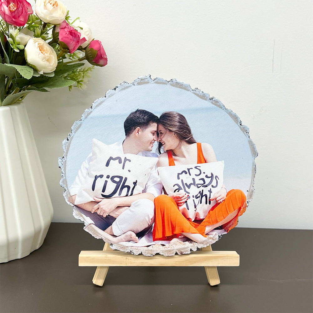 50%OFF ⭐️Custom Photo on Wood Valentine's Day Anniversary Gift