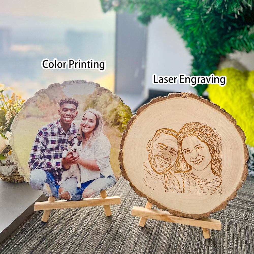 50%OFF ⭐️Custom Photo on Wood Valentine's Day Anniversary Gift