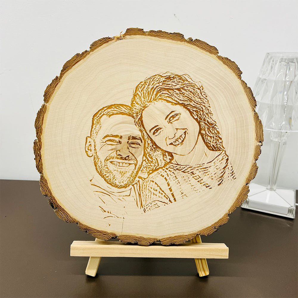 50%OFF ⭐️Custom Photo on Wood Valentine's Day Anniversary Gift