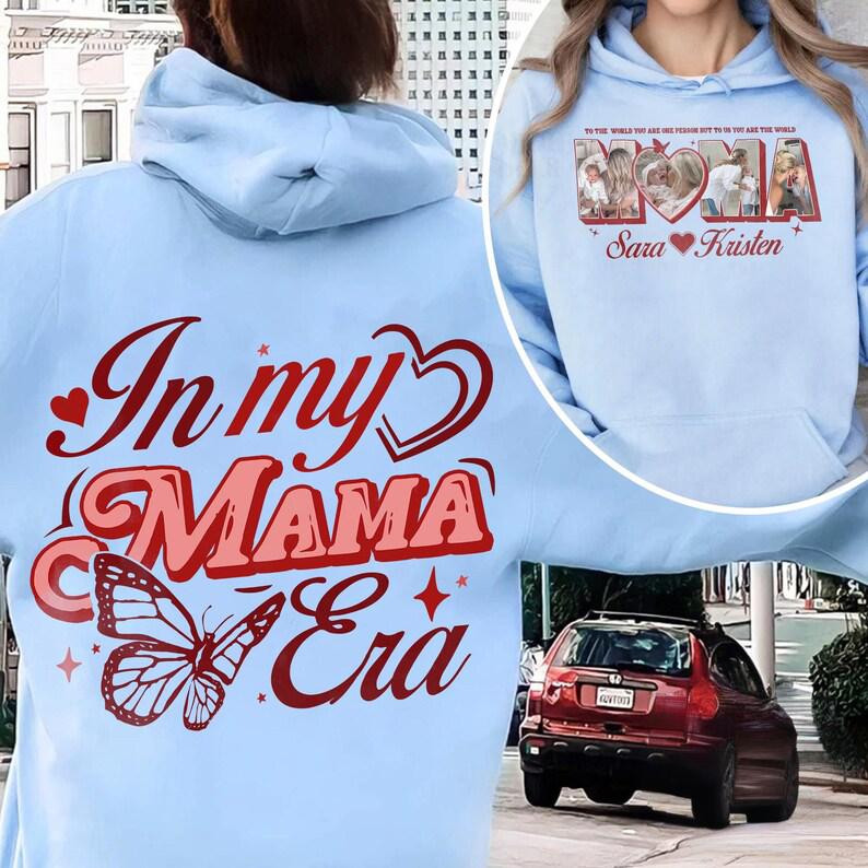 Custom Mama Two-Sided Photo Shirt With Kids Names