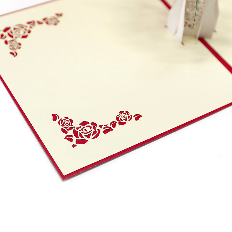 3D Valentine's Day roses