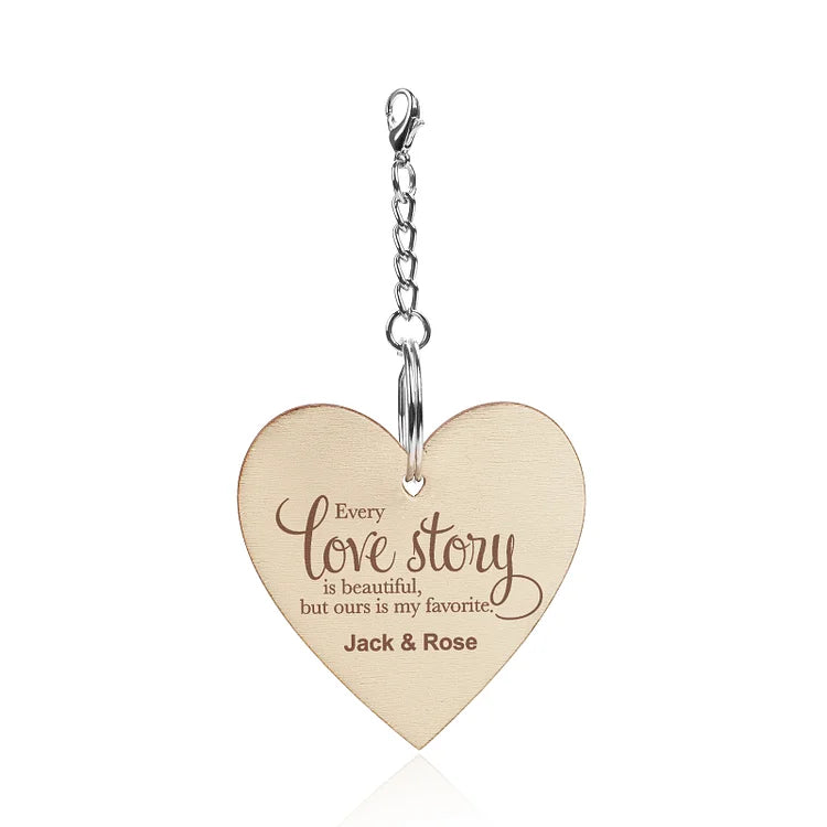 Personalized Photo Rotatable Wooden Frame Custom Text Gift For Couple/Family