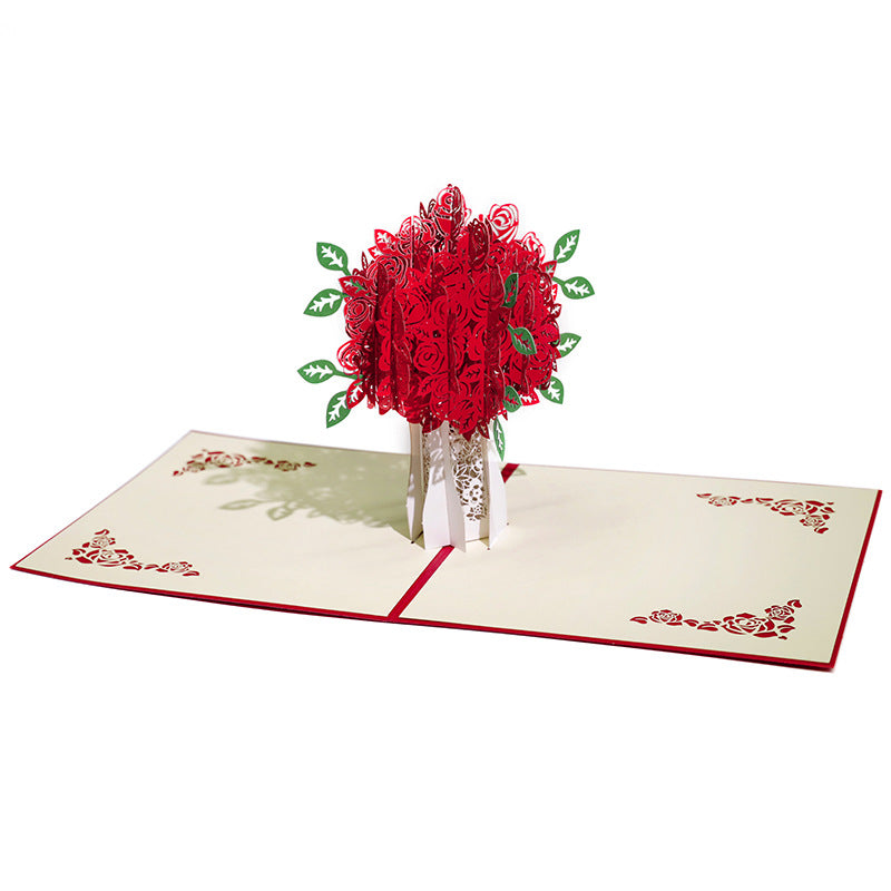 3D Valentine's Day roses